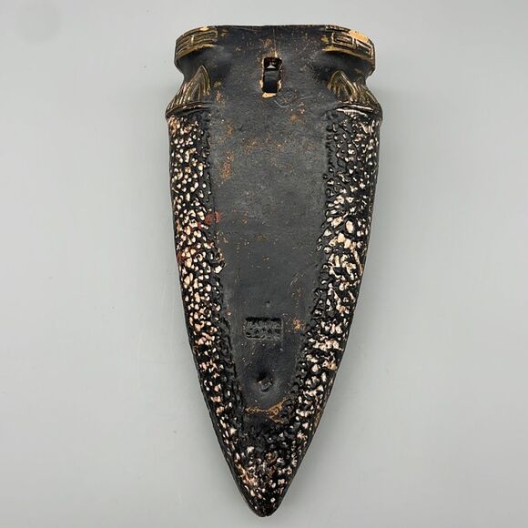 Vintage Japan Tokanabe Ceramic Floral Wall Hanging Plaque Pocket Art Deco - Picture 4 of 11